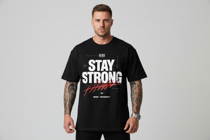VACANCY Oversized Shirt - STAY STRONG