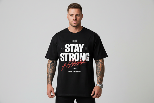 VACANCY Oversized Shirt - STAY STRONG