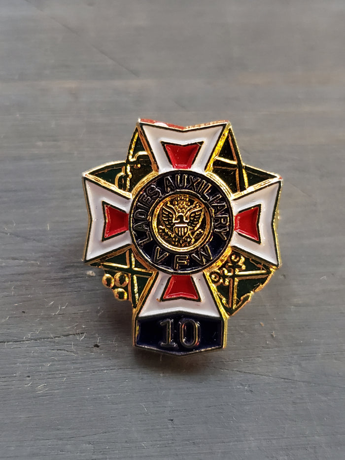 VFW Auxiliary 10 years pin