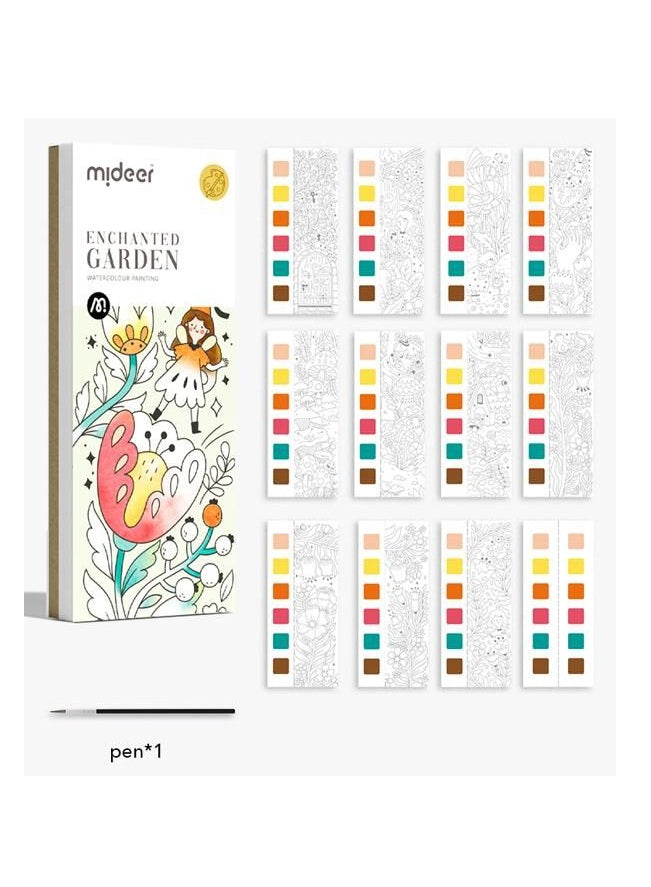 Watercolour Painting Set  - Enchanted Garden
