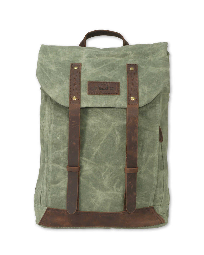 WAXED CANVAS LARGE TRAVEL BACKPACK - SHIPS 3/1/27