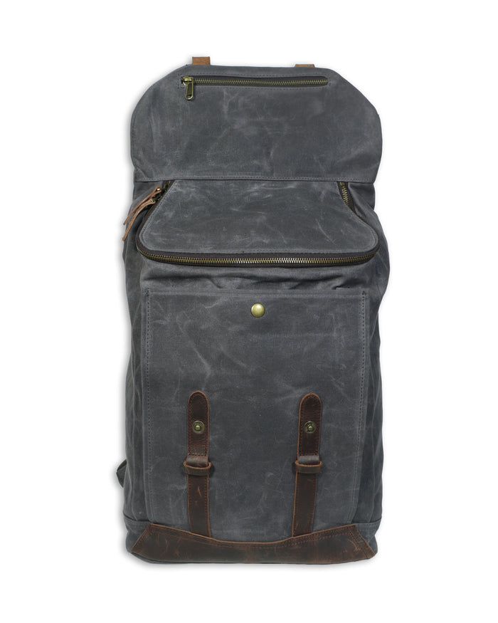 WAXED CANVAS LARGE TRAVEL BACKPACK - SHIPS 8/1/26
