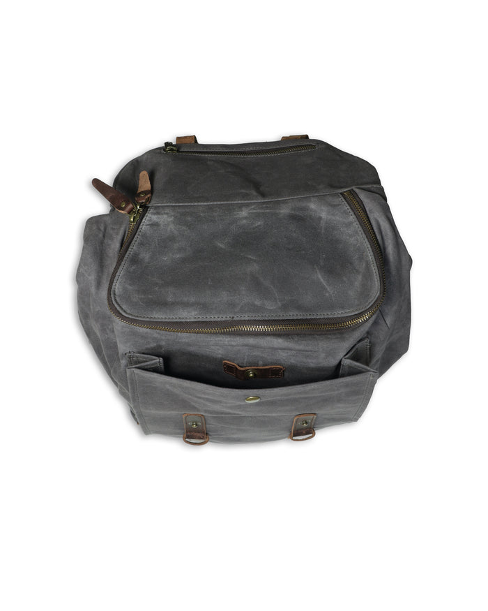 WAXED CANVAS LARGE TRAVEL BACKPACK - SHIPS 8/1/26
