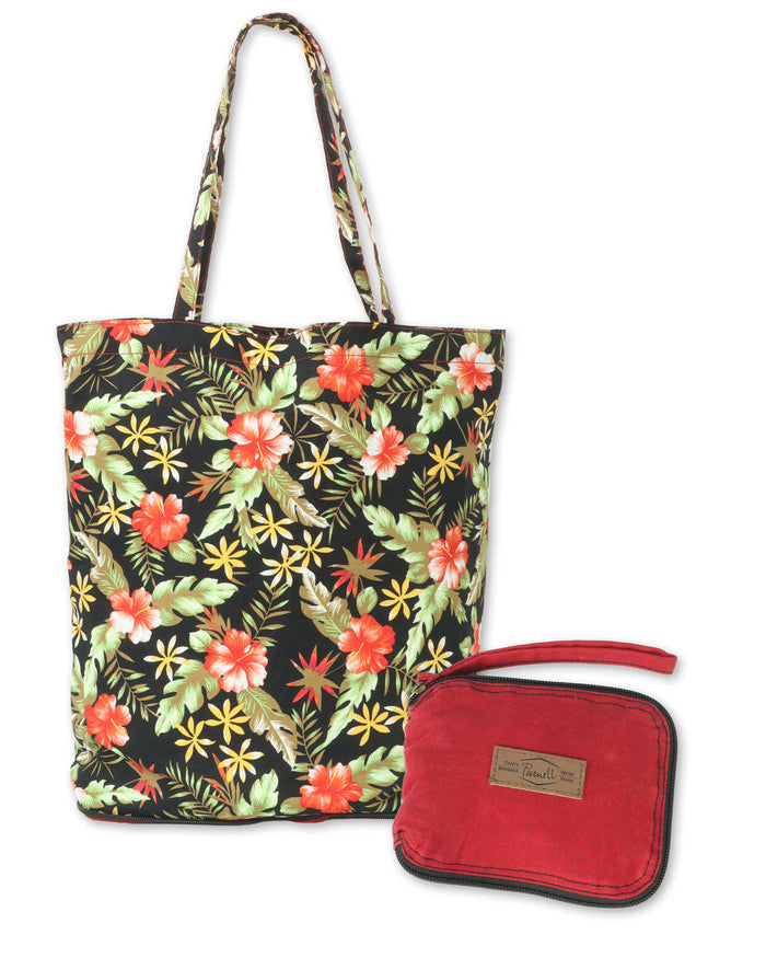 WAXED CANVAS PACKABLE TOTE BAG