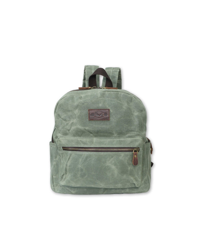 WAXED CANVAS SMALL LAPTOP BACKPACK - SHIPS 3/1/27