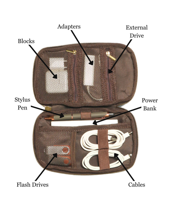 WAXED CANVAS TECH & CABLE ORGANIZER