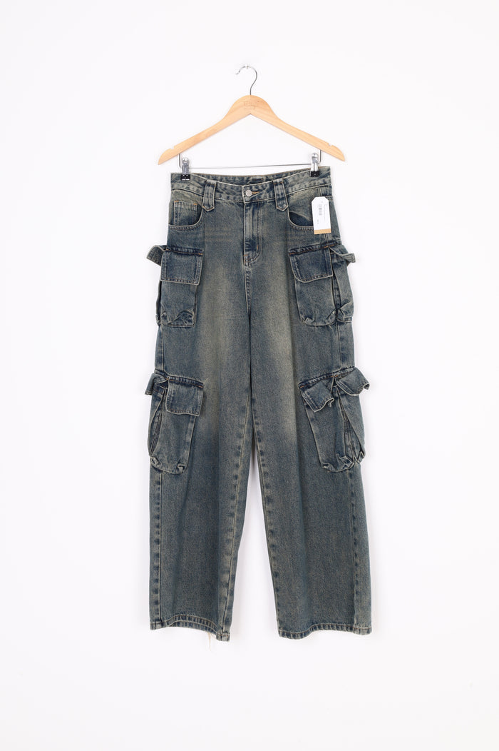 Wenmo Womens Blue Jeans Size L