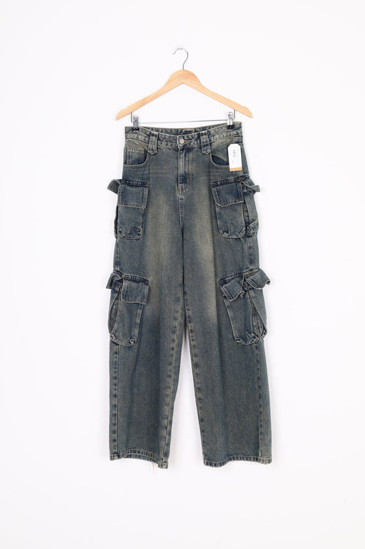 Wenmo Womens Blue Jeans Size L