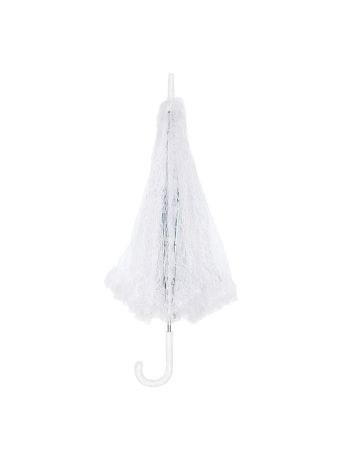 White Lace Parasol Costume Accessory