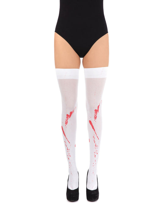 White Stockings With Blood Stain Costume Accessory