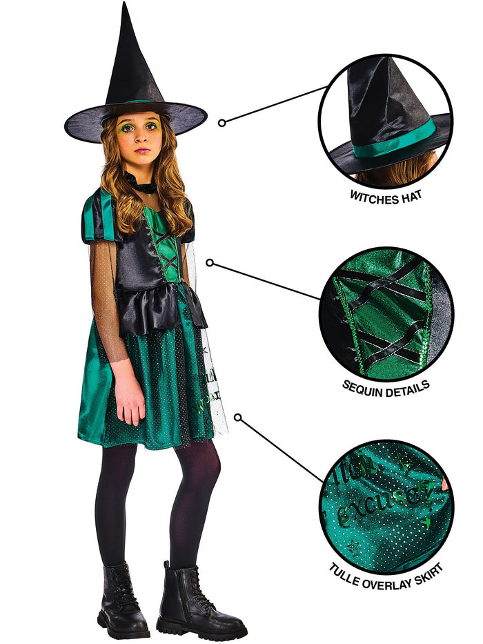 Wicked Witch Kids Costume Wizard of OZ