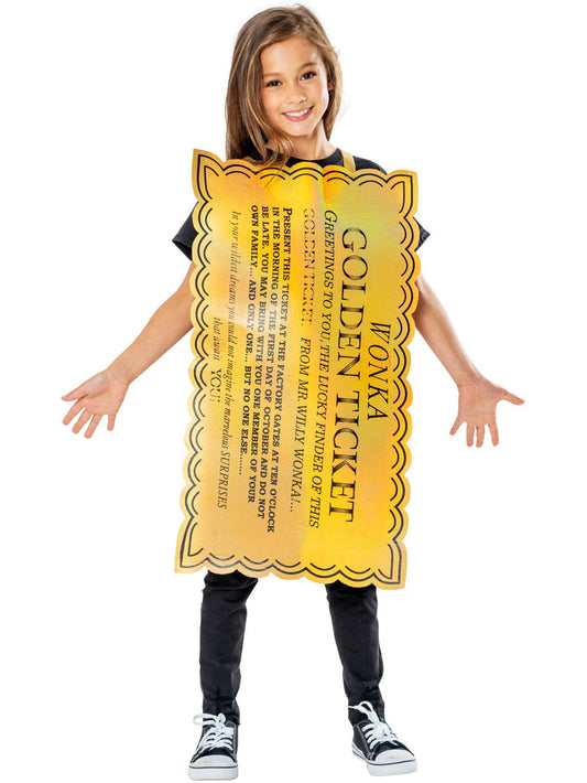 Willy Wonka - GOLDEN TICKET COSTUME