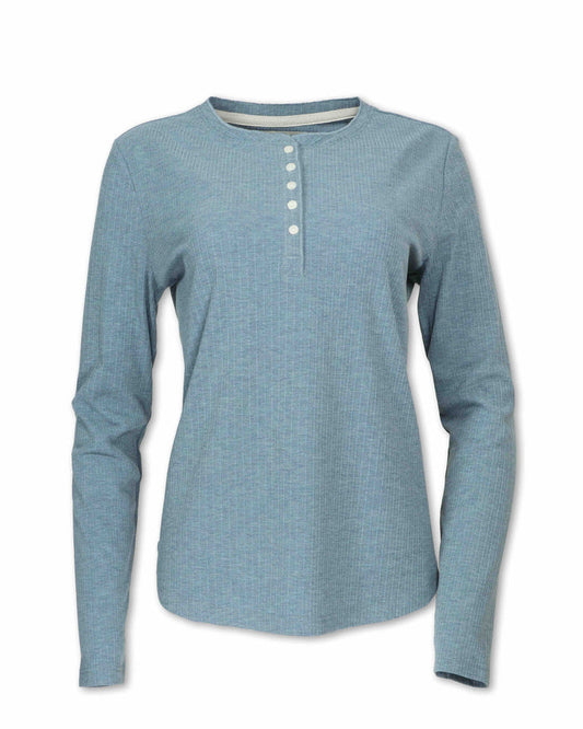 WOMEN'S BUTTON HENLEY