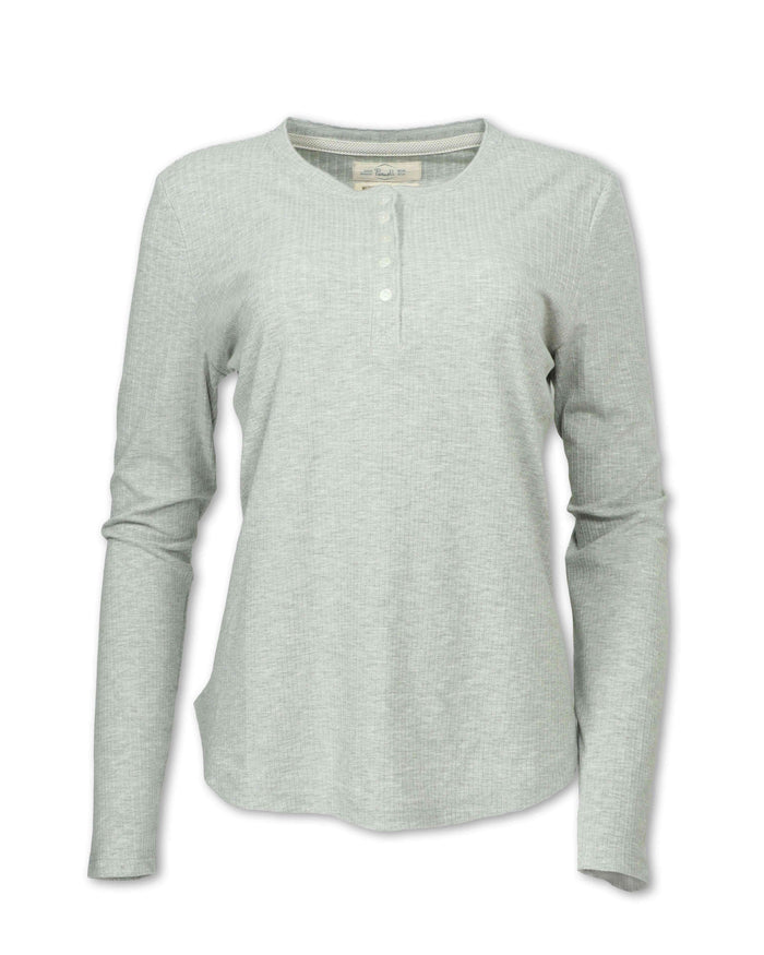 WOMEN'S BUTTON HENLEY