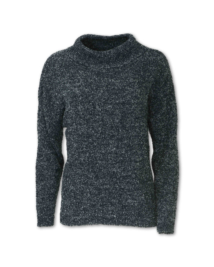 WOMEN'S HEATHERED CHENILLE SWEATER