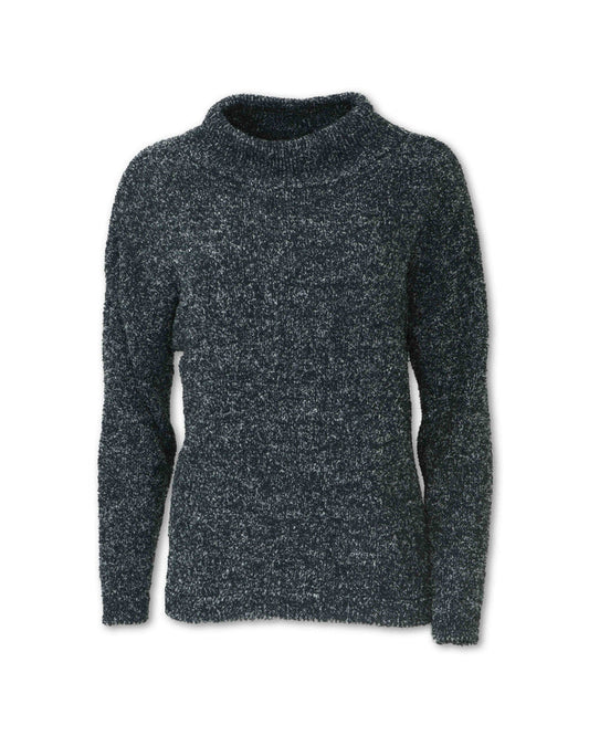 WOMEN'S HEATHERED CHENILLE SWEATER