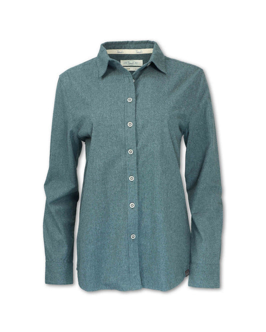 WOMEN'S HEATHERED COTTON FLANNEL