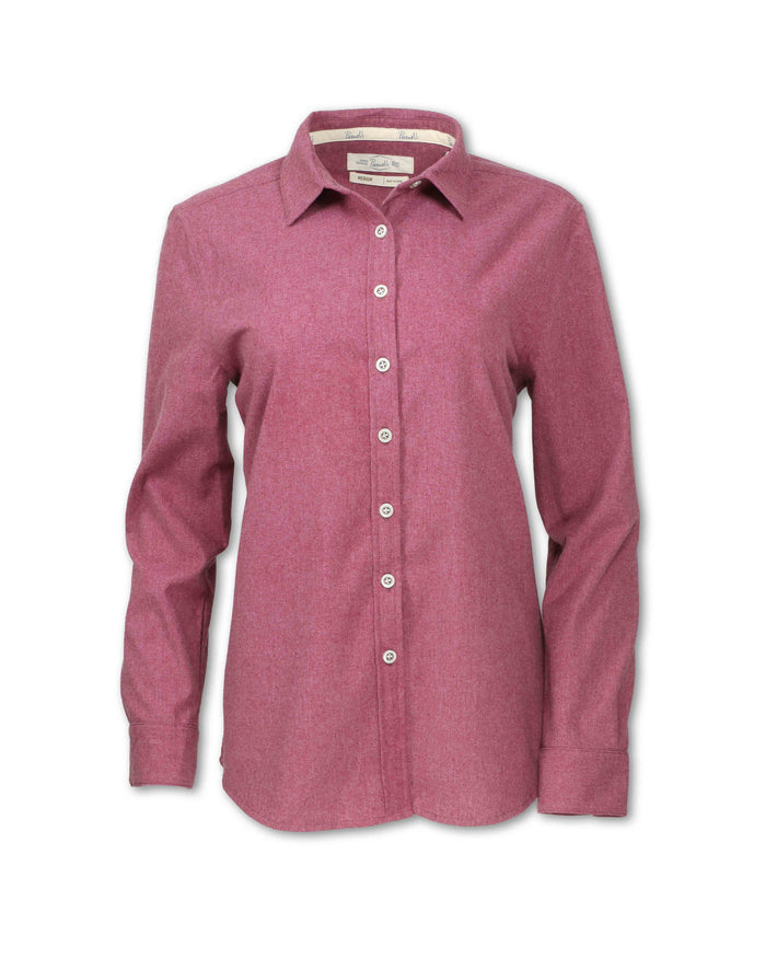 WOMEN'S HEATHERED COTTON FLANNEL
