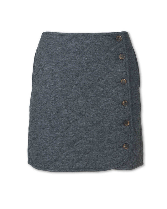 WOMEN'S QUILTED BUTTON SKIRT