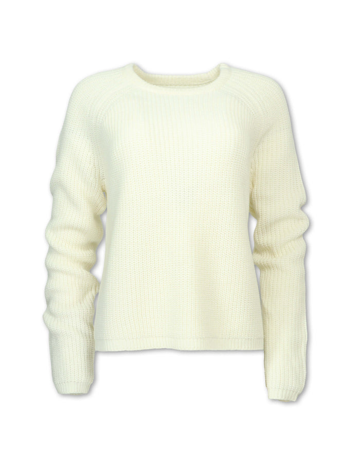 WOMEN'S RAGLAN SLEEVE CREW SWEATER
