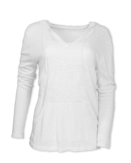 WOMEN'S SLUB COTTON BLEND KNIT PULLOVER