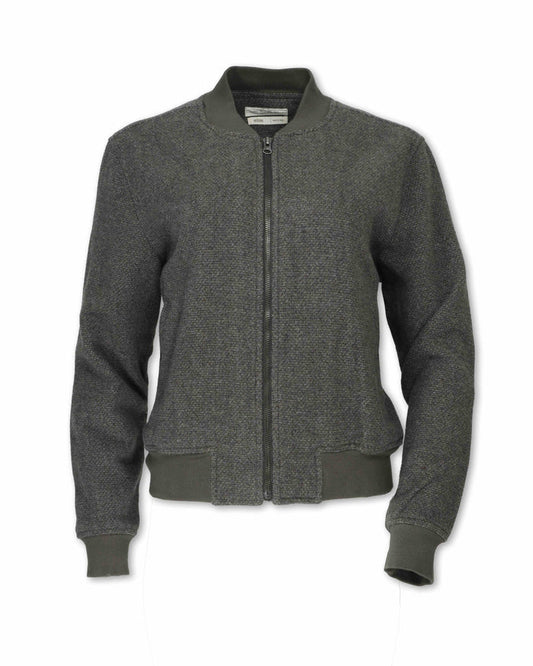 WOMEN'S TWEED BOMBER JACKET