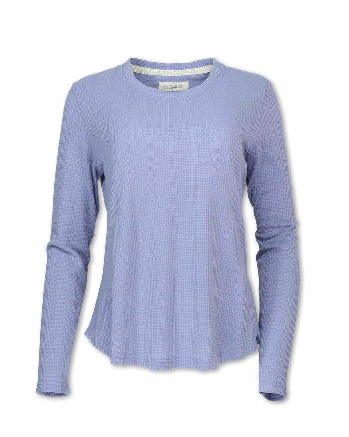 WOMEN'S WAFFLE KNIT CREW - SHIPS 8/1/26