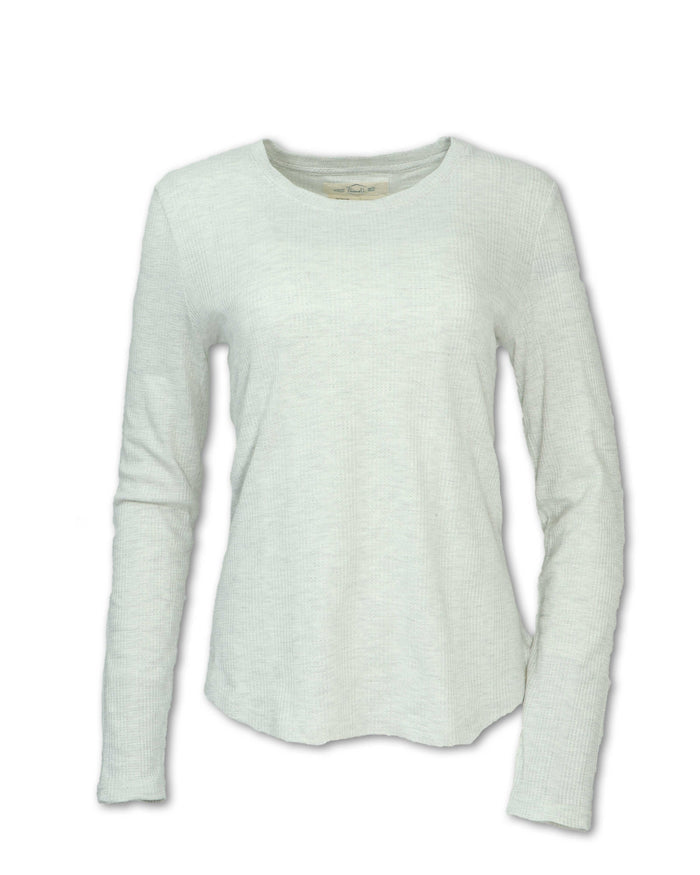 WOMEN'S WAFFLE KNIT CREW