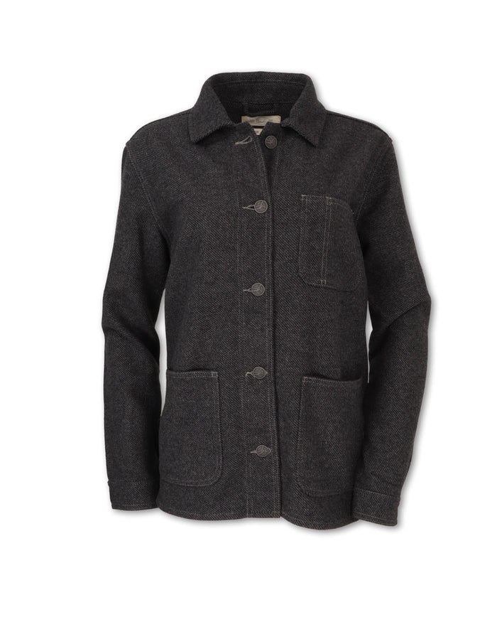 WOMEN'S WOOL BLEND CHORE COAT