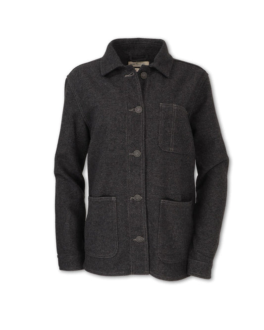 WOMEN'S WOOL BLEND CHORE COAT