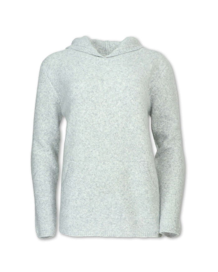 WOMEN'S WOOL BLEND SWEATER HOODIE