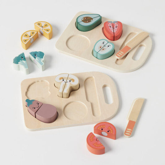 Wooden Fruit & Vegetable Cutting Set