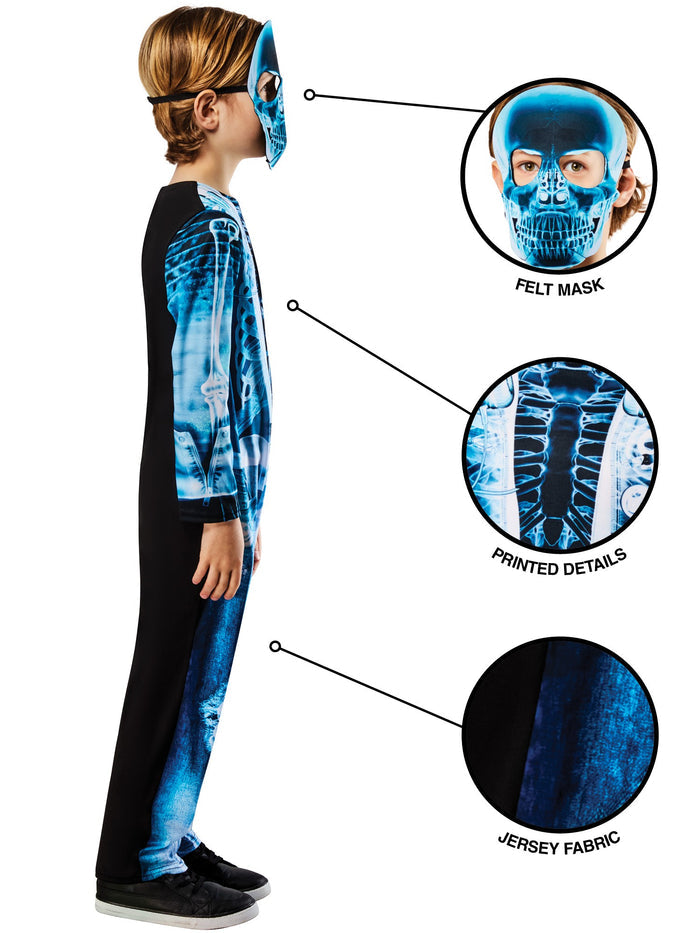 X-Ray Skeleton Kids Costume