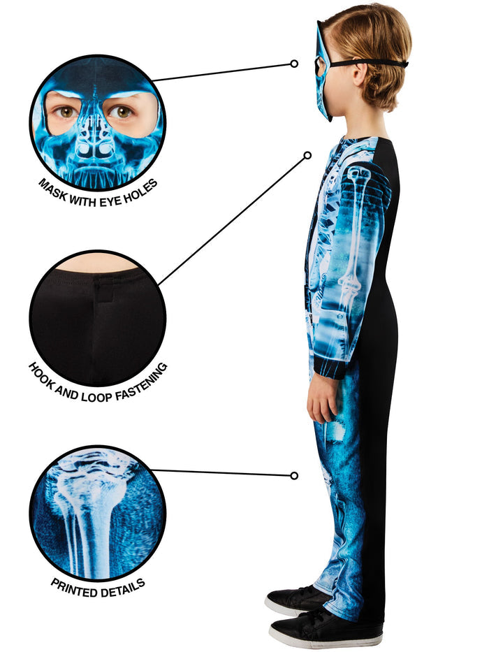 X-Ray Skeleton Kids Costume