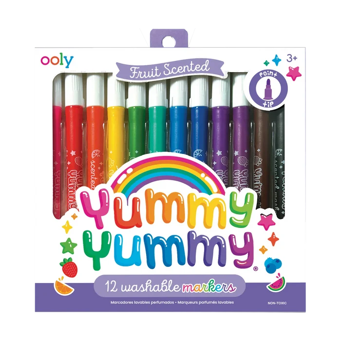 Yummy Yummy Fruit Scented Markers - Set of 12