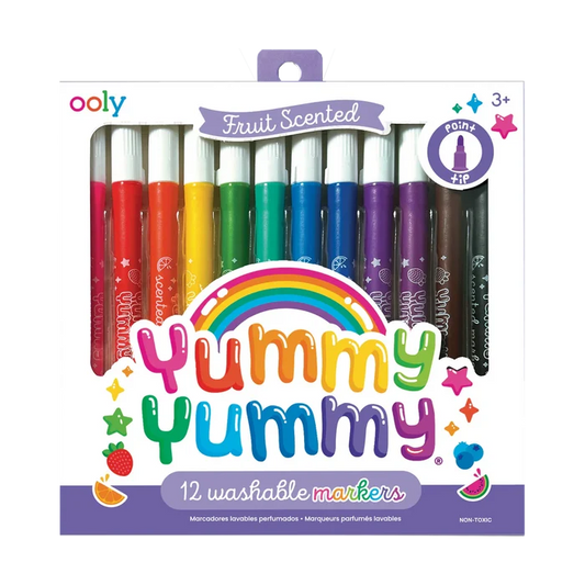 Yummy Yummy Fruit Scented Markers - Set of 12