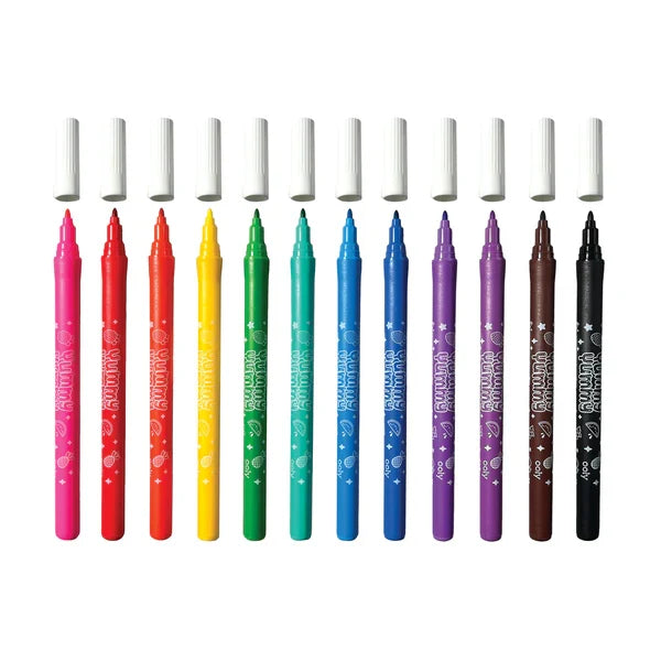 Yummy Yummy Fruit Scented Markers - Set of 12