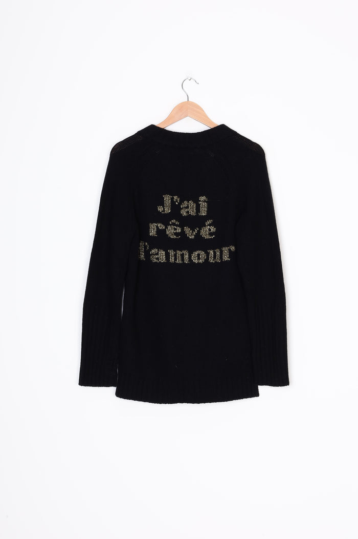 Zadig & Voltaire Womens Black Jumper Size M