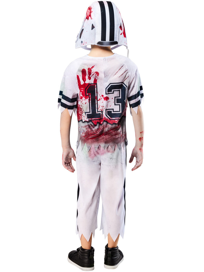 Zombie American Footballer Kids Costume