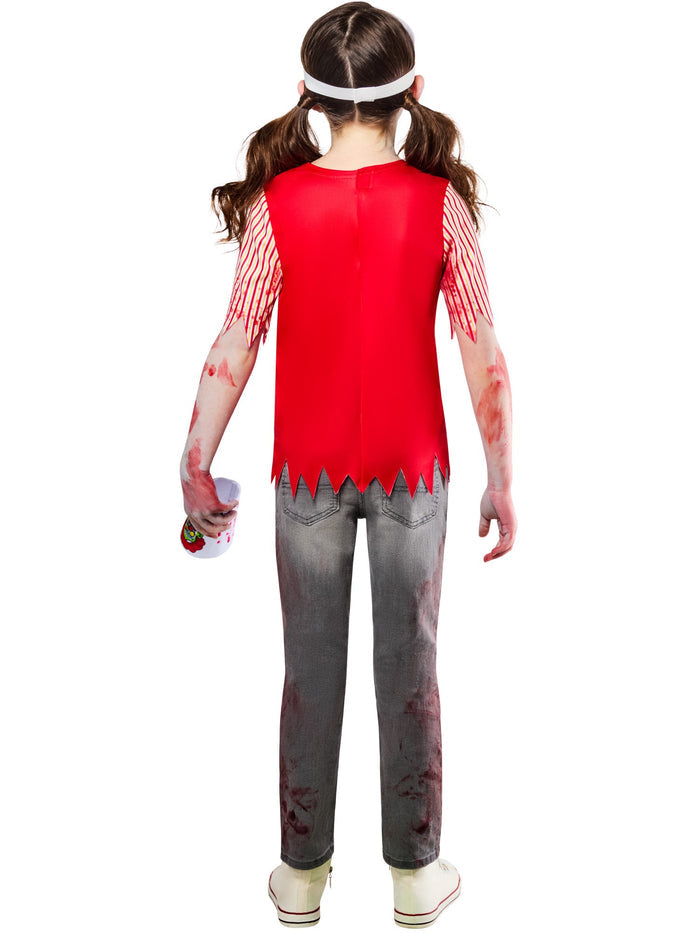 Zombie Burger Worker Kids Costume