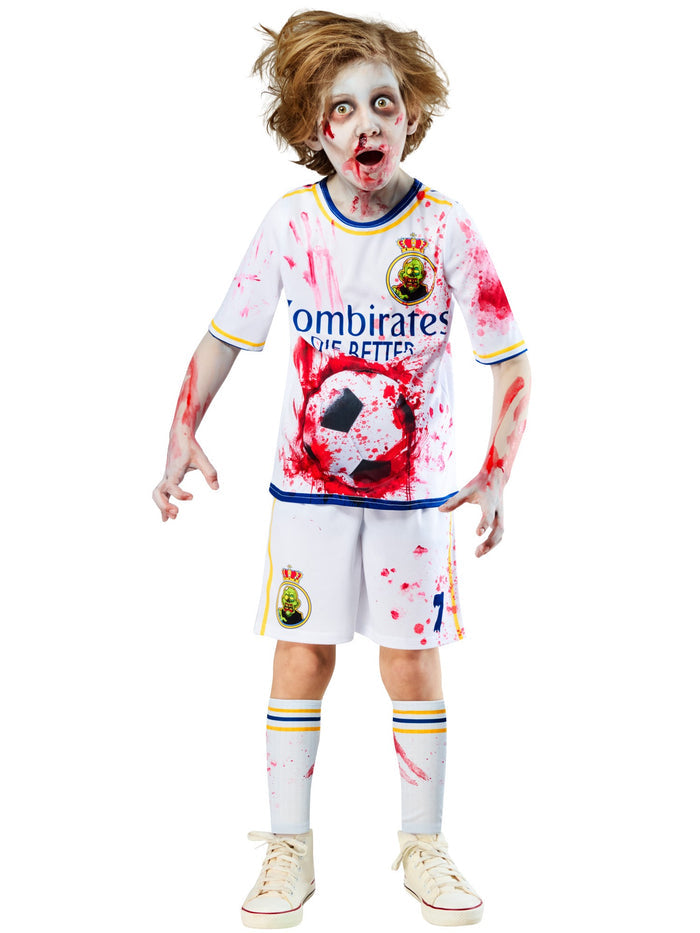 Zombie Rottenaldo Footballer Kids Costume
