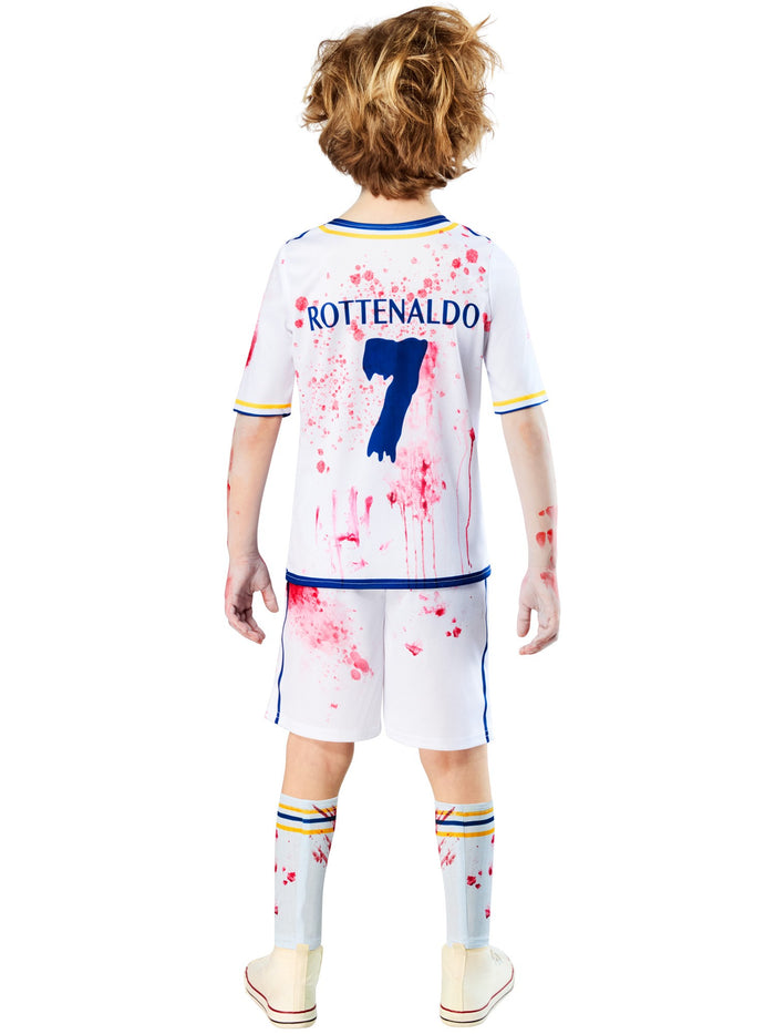 Zombie Rottenaldo Footballer Kids Costume