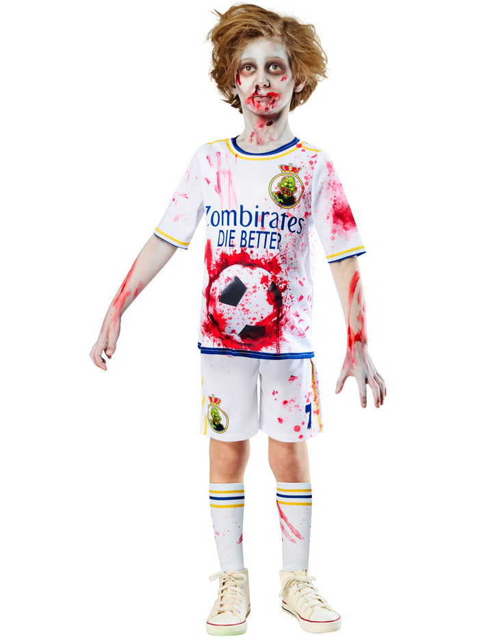 Zombie Rottenaldo Footballer Kids Costume