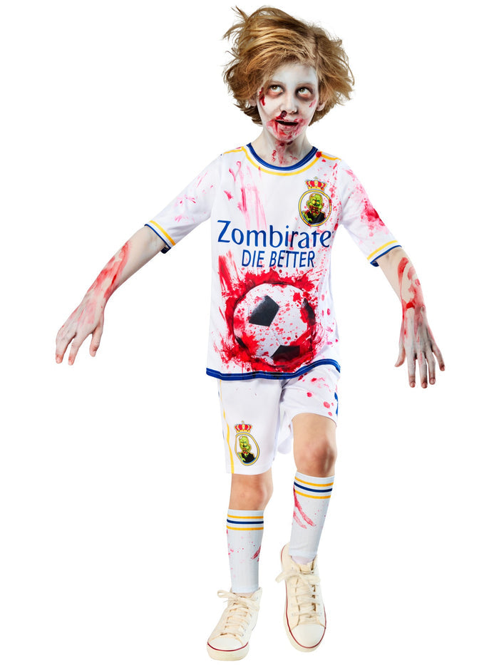 Zombie Rottenaldo Footballer Kids Costume