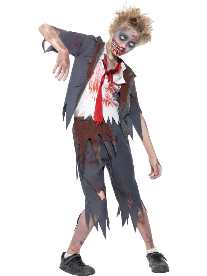 Zombie School Boy Child Costume